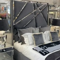 House Of Bling Furniture Boutique Luxury Weybridge Mirrored Bed Bed