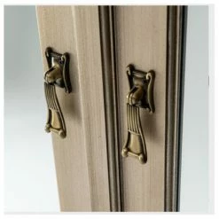 House Of Bling Furniture Boutique Anna Antique Silver Mirrored WArdrobe