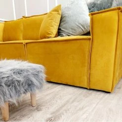 House Of Bling Furniture Boutique Mustard Rochester Corner Sofa Corner Sofas
