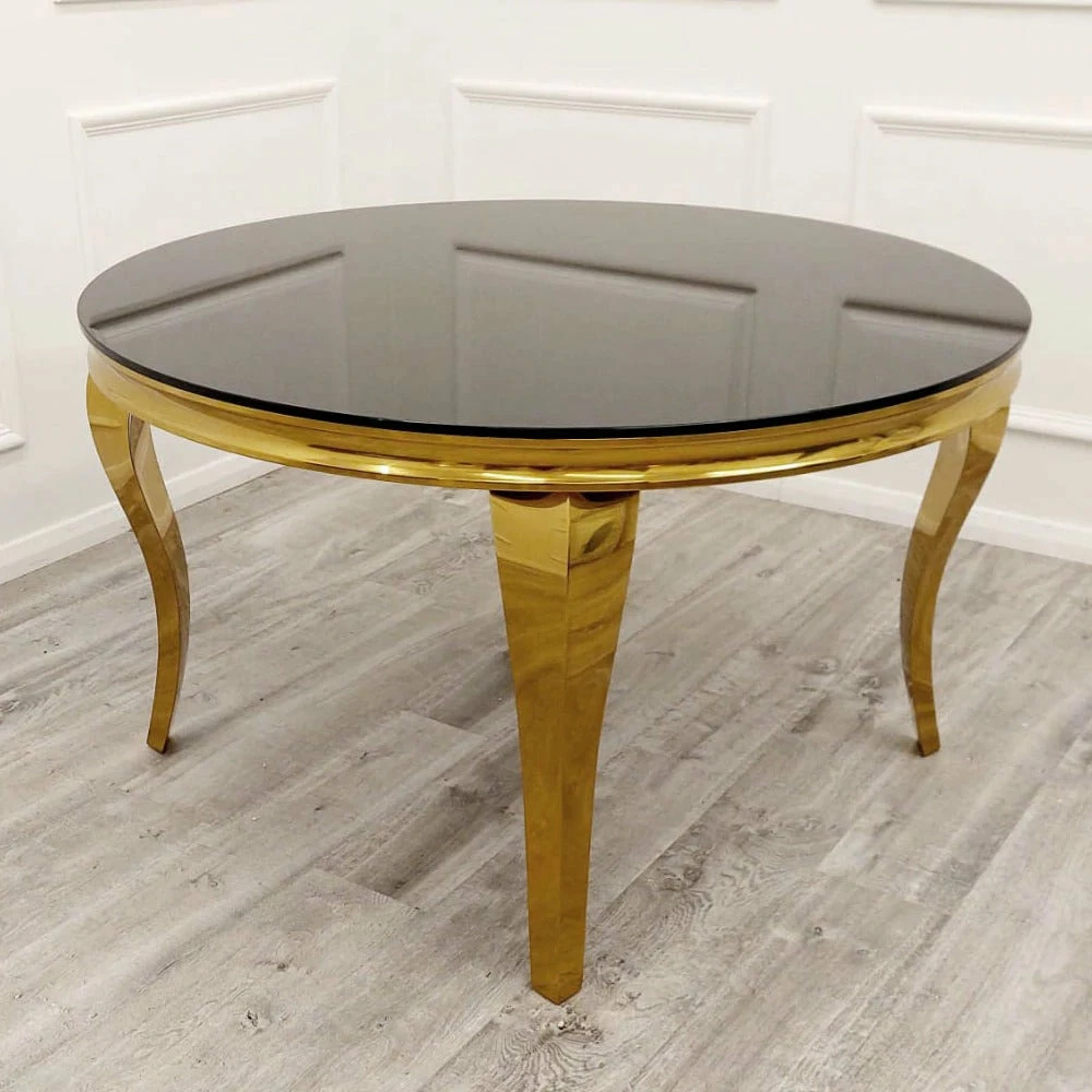 House Of Bling Furniture Cambridge Dining Table1.3 Gold With Glass Top Dining Tables 3 House Of Bling Furniture Cambridge Dining Table1.3 Gold With Glass Top Dining Tables