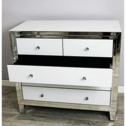 House Of Bling Furniture Boutique Bianca 5 Drawer Chest