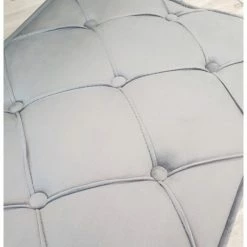 House Of Bling Furniture Boutique Cambridge Dining Bench In Dark Grey Velvet