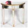 House Of Bling Furniture Boutique Valencia Moon Console Table With Gold Trim