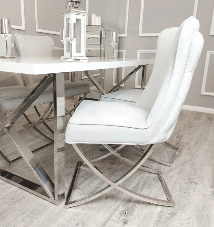 House Of Bling Furniture Boutique Marbella Chair Platinum Dining Chairs 6 House Of Bling Furniture Boutique Marbella Chair Platinum Dining Chairs