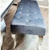 House Of Bling Furniture Boutique Benches Cambridge Dining Bench In Dark Grey Velvet