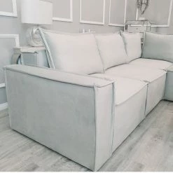 House Of Bling Furniture Boutique Silver Rochester Corner Sofa 5 House Of Bling Furniture Boutique Silver Rochester Corner Sofa