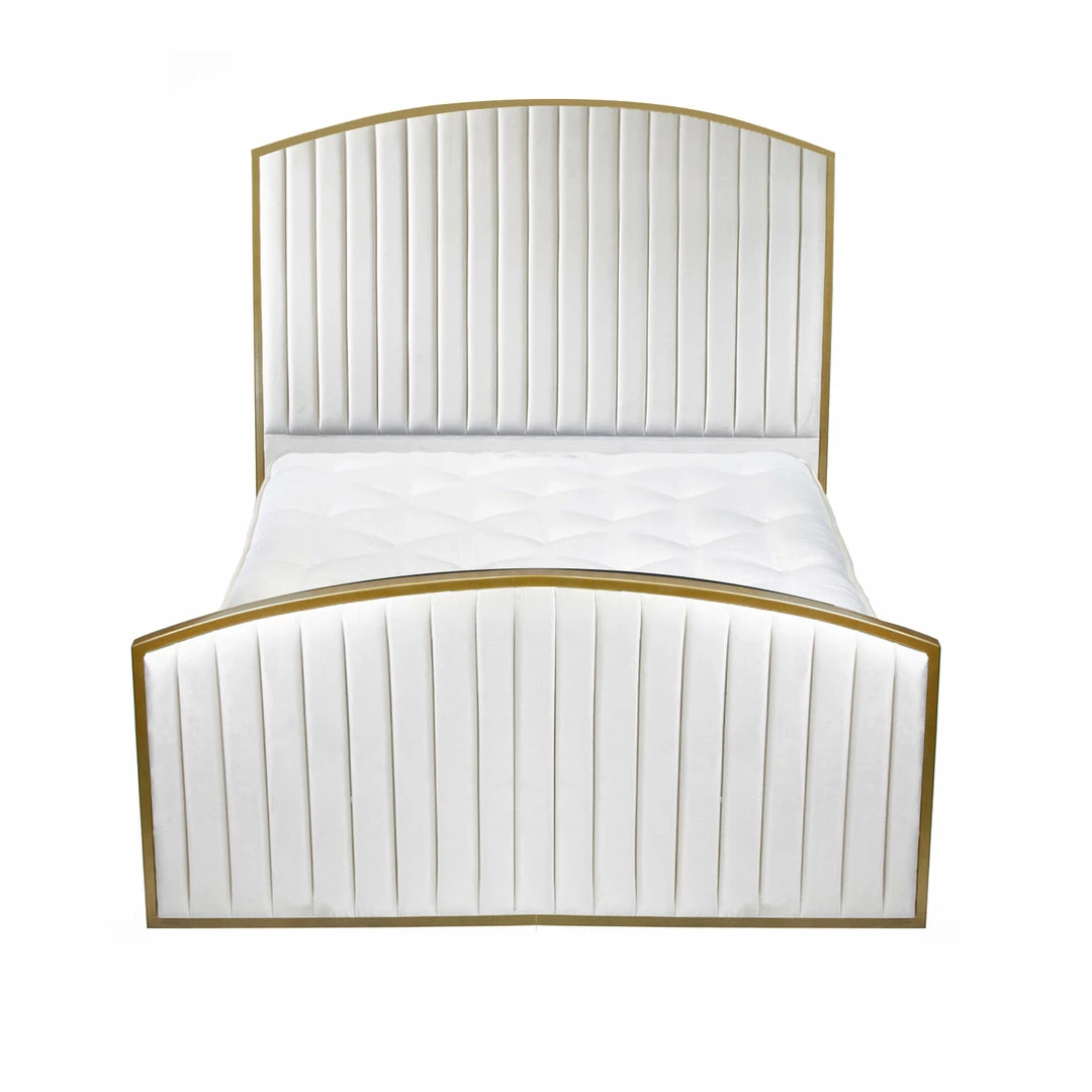 House Of Bling Furniture Boutique Beds Curved Linear Luxury Metal Trim Bed 3 House Of Bling Furniture Boutique Beds Curved Linear Luxury Metal Trim Bed