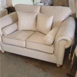 House Of Bling Furniture Boutique Windsor Sofa In Cream French Velvet Sofas