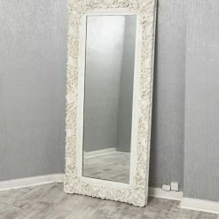 House Of Bling Furniture Mirrors Milano Cream Large Mirror