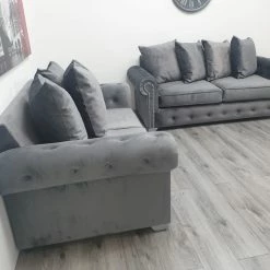 House Of Bling Furniture Boutique Yasmin Chesterfield Sofa Set