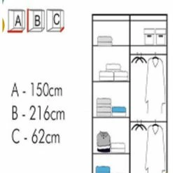 House Of Bling Furniture Boutique Vincent Wardrobe Available In 3 Sizes