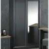 House Of Bling Furniture Boutique Plymouth Sliding Wardrobe Grey