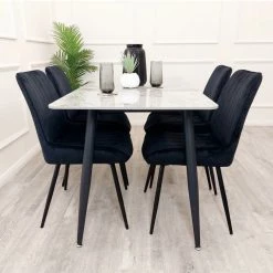 House Of Bling Furniture Dining Tables And Chairs Sets Polar Dining Table 1.4 Meters
