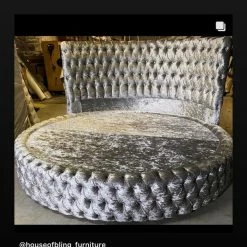 House Of Bling Furniture Boutique The Queen B Round Bed Complete With Mattress 10 House Of Bling Furniture Boutique The Queen B Round Bed Complete With Mattress