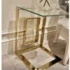 House Of Bling Furniture Boutique Lara Gold Apex Style Upright End Table Side Tables