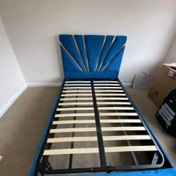 House Of Bling Furniture Boutique Gold Peacock Bed