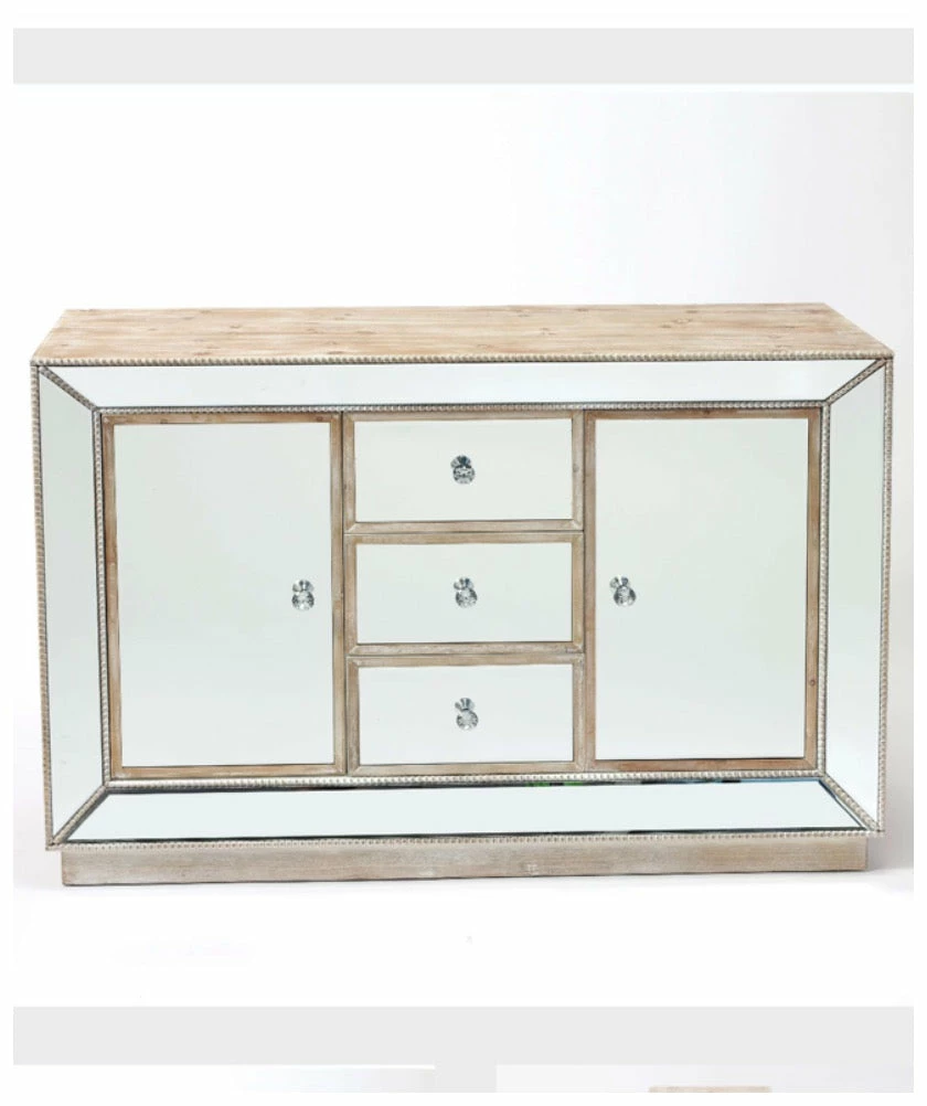 House Of Bling Furniture Boutique Pearl Mirrored Sideboard 3 Drawer 2 Doors Cabinets 4 House Of Bling Furniture Boutique Pearl Mirrored Sideboard 3 Drawer 2 Doors Cabinets