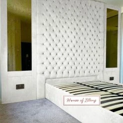 House Of Bling Furniture Boutique Luxury Chesterfield Bed Complete With Mirrors