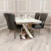 House Of Bling Furniture Boutique Ariana Marble Marble Table Top With Chairs Dining Tables And Chairs Sets