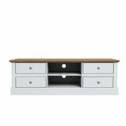 House Of Bling Furniture Boutique Devon Tv Unit In White TV Cabinets