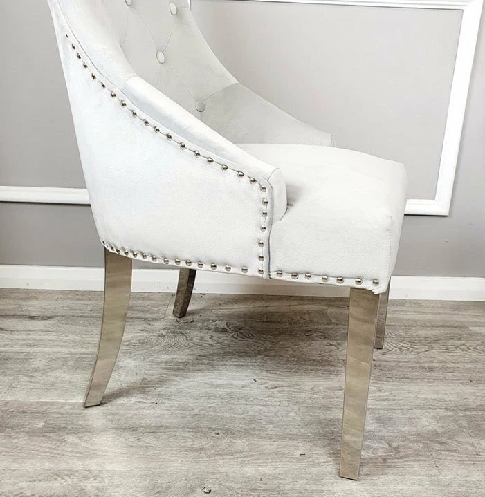House Of Bling Furniture Boutique Lara Knock Chair In Platinum 5 House Of Bling Furniture Boutique Lara Knock Chair In Platinum