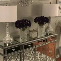 House Of Bling Furniture Boutique Valencia Silver Antique Large Sideboard Cabinet Valencia Range