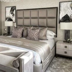 House Of Bling Furniture Boutique Harper Block Headboard Complete With 54 Inch Wallboard Luxury Beds