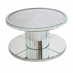 House Of Bling Furniture Boutique Glamour Sparkle Round Coffee Table Coffee Tables