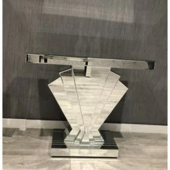House Of Bling Furniture Boutique Fan Plain Mirrored Console 7 House Of Bling Furniture Boutique Fan Plain Mirrored Console