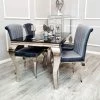 House Of Bling Furniture Boutique Dining Tables And Chairs Sets Cambridge Black Or Grey Glass Table With Dark Grey Paris Chairs