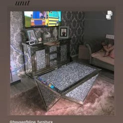 House Of Bling Furniture Boutique V Crushed Coffee Table Coffee Tables 9 House Of Bling Furniture Boutique V Crushed Coffee Table Coffee Tables