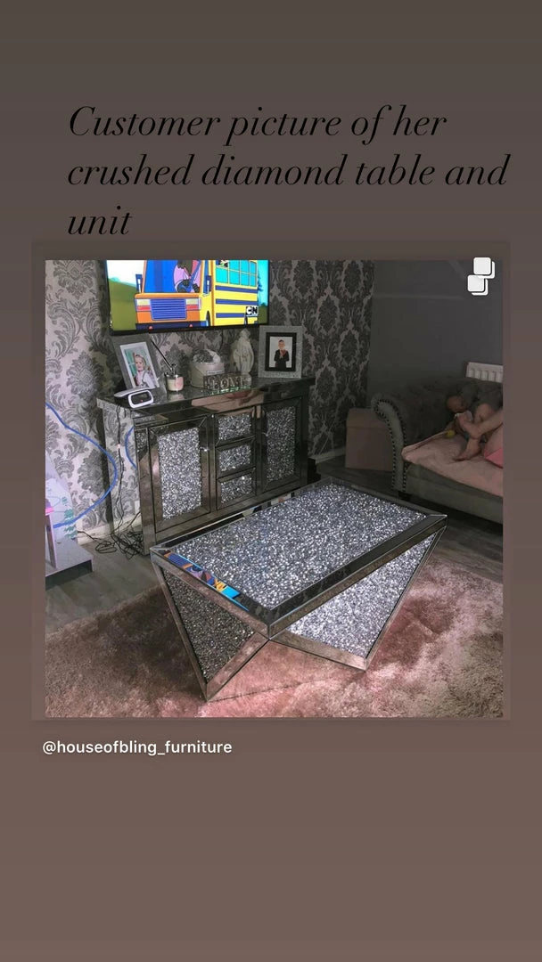 House Of Bling Furniture Boutique V Crushed Coffee Table Coffee Tables 6 House Of Bling Furniture Boutique V Crushed Coffee Table Coffee Tables
