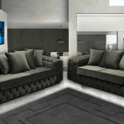 House Of Bling Furniture Boutique Ashton 3 Plus 2 Seater