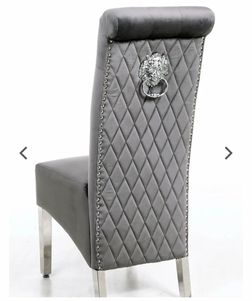 House Of Bling Furniture Boutique Elsie Dining Chair Grey Velvet Dining Chairs 5 House Of Bling Furniture Boutique Elsie Dining Chair Grey Velvet Dining Chairs