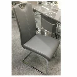 House Of Bling Furniture Boutique Roma Grey Chair Dining Tables And Chairs Sets