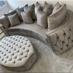 House Of Bling Furniture Boutique Curved London Luxury Sofa.
