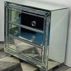 House Of Bling Furniture Boutique Paris Crushed Diamond Chest Of Drawers