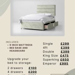 House Of Bling Furniture Taylor Bed Package
