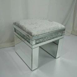 House Of Bling Furniture Boutique 2 Drawer Crushed Diamond Dressing Table Dressing Tables