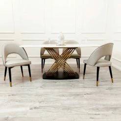 House Of Bling Furniture Moscow Marble Dining Table