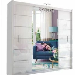 House Of Bling Furniture Boutique Monaco Wardrobe Available In 3 Sizes And Different Colour Options