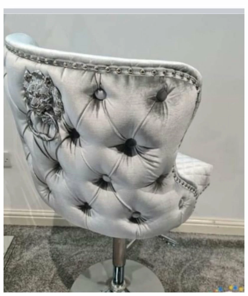 House Of Bling Furniture Boutique Valentino Brushed Silver Bar Stools 3 House Of Bling Furniture Boutique Valentino Brushed Silver Bar Stools