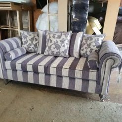 House Of Bling Furniture Boutique Royal Windsor Sofa In Grey