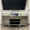 House Of Bling Furniture Boutique Valencia Antique Silver Tv Media Unit TV Cabinets
