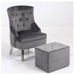 House Of Bling Furniture Boutique Lion Knock Luxury Wing Chair
