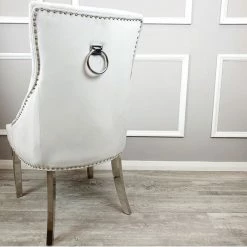 House Of Bling Furniture Boutique Lara Knock Chair In Platinum