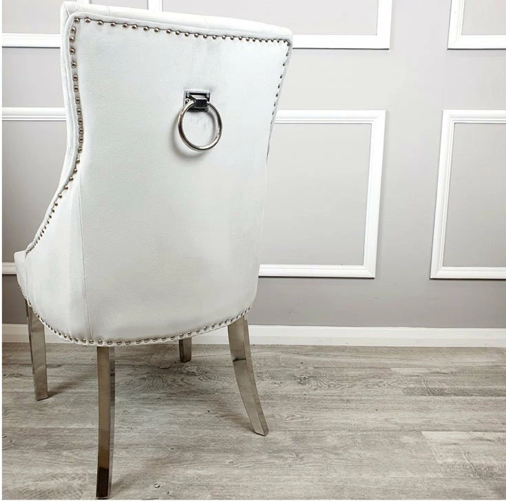 House Of Bling Furniture Boutique Lara Knock Chair In Platinum 4 House Of Bling Furniture Boutique Lara Knock Chair In Platinum