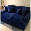 House Of Bling Furniture Boutique Billy Sofa Set In Navy Blue Velvet
