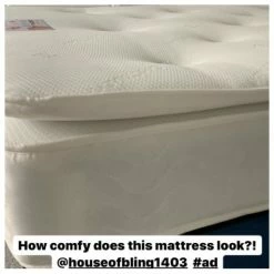 House Of Bling Furniture Boutique Mattresses Luxury Memory Orthopaedic Pillow Top Mattress