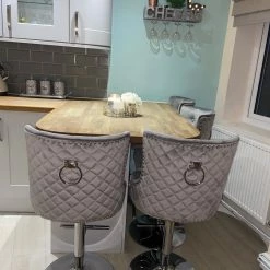 House Of Bling Furniture Boutique Lara Knocker Bar Stools Light Grey 11 House Of Bling Furniture Boutique Lara Knocker Bar Stools Light Grey